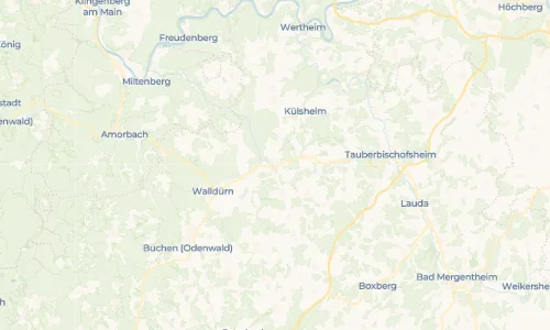 Regenradar-Vorschau: aktuelle Niederschläge in Hardheim und Umgebung
