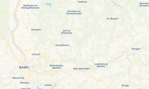 Regenradar-Vorschau: aktuelle Niederschläge in Hasel und Umgebung