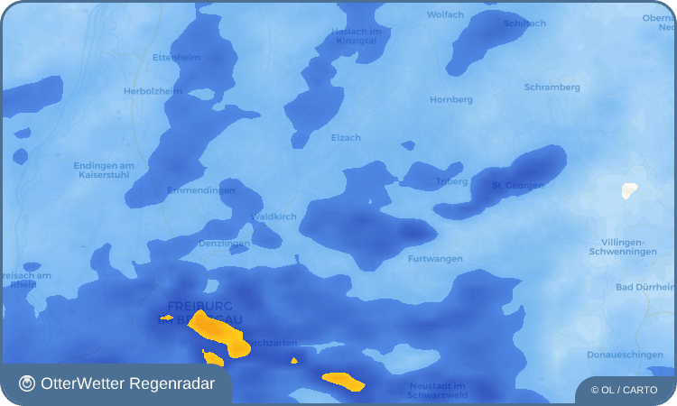 OtterWetter Regenradar-Widget Haslachsimonswald