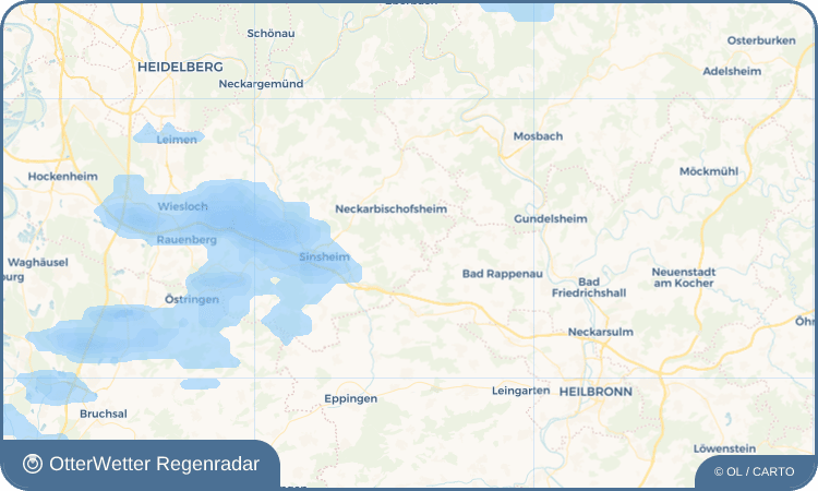OtterWetter Regenradar-Widget Hasselbach