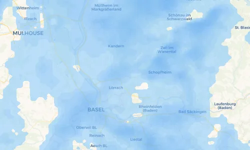 Regenradar Vorschaubild - Aktuelle Niederschläge in Hauingen und Umgebung