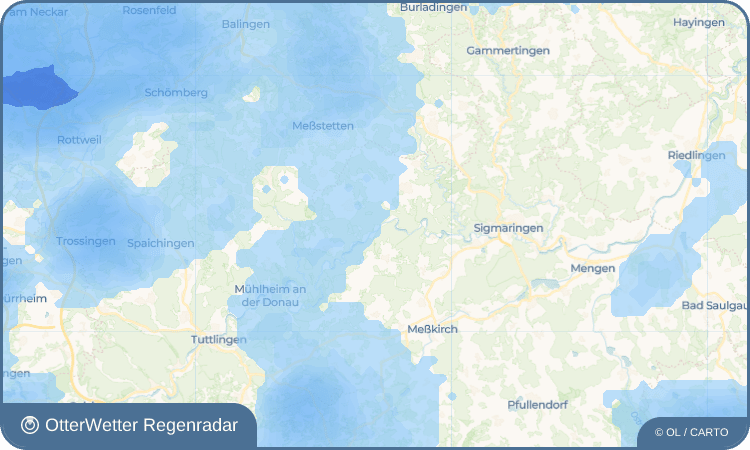 OtterWetter Regenradar-Widget Hausen im Tal