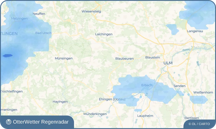 Widget-Vorschau für Hausen ob Urspring Wetter-Widget-Vorschau mit Vorhersagedaten für Hausen ob Urspring