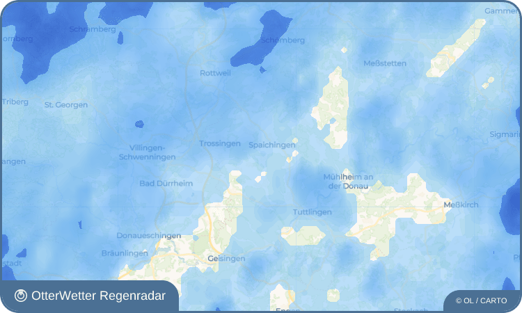 OtterWetter Regenradar-Widget Hausen ob Verena