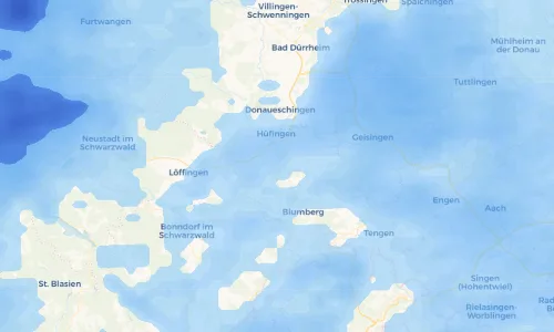 Regenradar Vorschaubild - Aktuelle Niederschläge in Hausen vor Wald und Umgebung