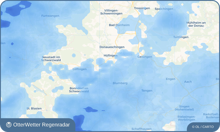 OtterWetter Regenradar-Widget Hausen vor Wald