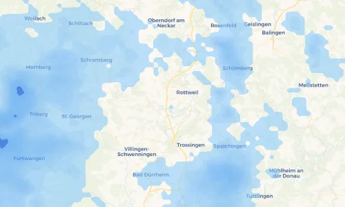 Regenradar Vorschaubild - Aktuelle Niederschläge in Hausen und Umgebung