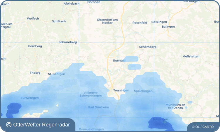 OtterWetter Regenradar-Widget Hausen