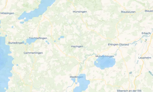 Regenradar-Vorschau: aktuelle Niederschläge in Hayingen und Umgebung