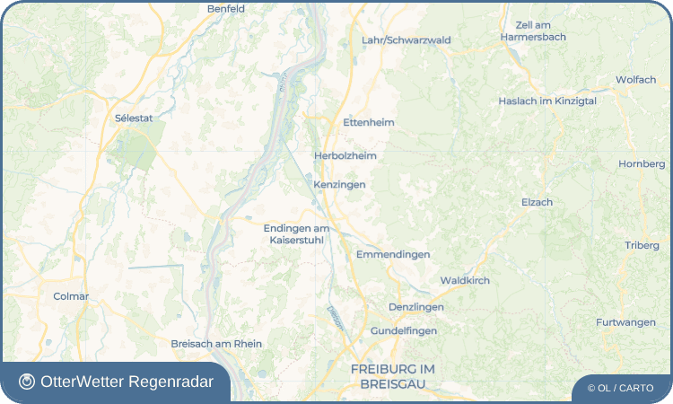 OtterWetter Regenradar-Widget Hecklingen