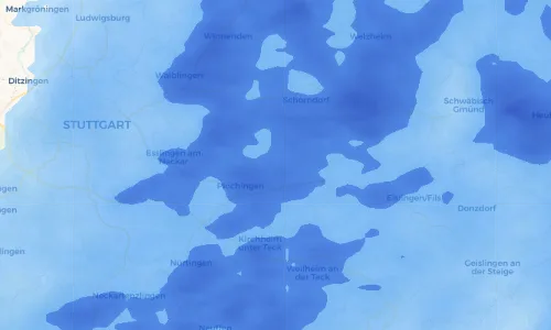 Regenradar Vorschaubild - Aktuelle Niederschläge in Hegenlohe und Umgebung