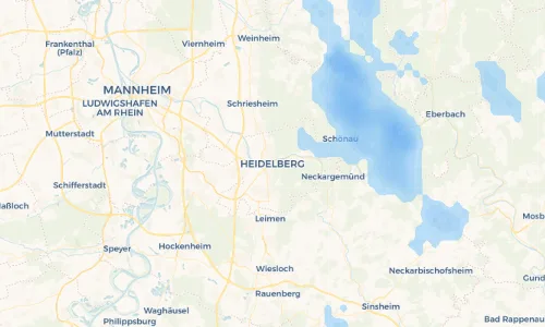 Regenradar Vorschaubild - Aktuelle Niederschläge in Heidelberg und Umgebung