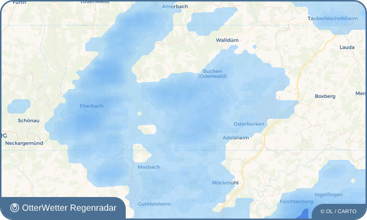OtterWetter Regenradar-Widget Heidersbach