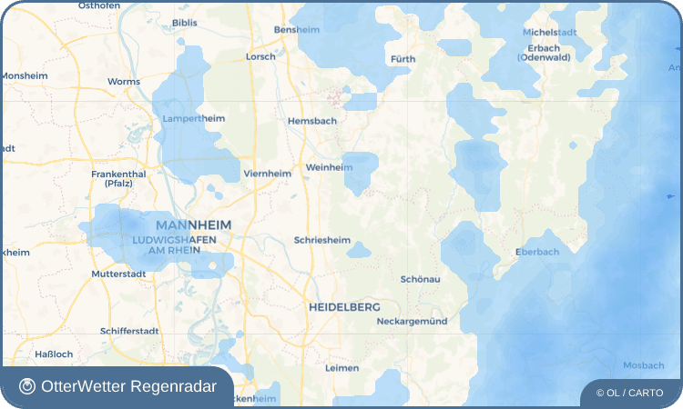 OtterWetter Regenradar-Widget Heiligkreuz