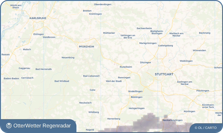 OtterWetter Regenradar-Widget Heimsheim