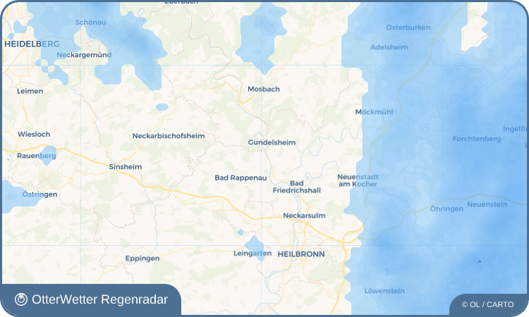 OtterWetter Regenradar-Widget Heinsheim
