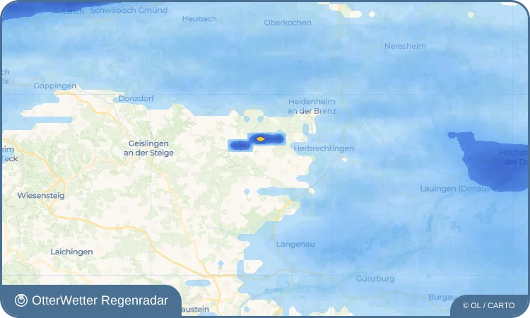 Wetter-Widget-Vorschau mit Vorhersagedaten für Heldenfingen