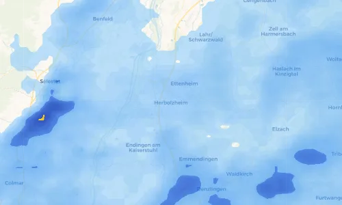 Regenradar Vorschaubild - Aktuelle Niederschläge in Herbolzheim und Umgebung