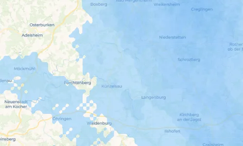 Regenradar Hermuthausen: aktuelle Niederschläge in Hermuthausen und Umgebung, Stand 21. Oktober 2026 um 19:25 Uhr