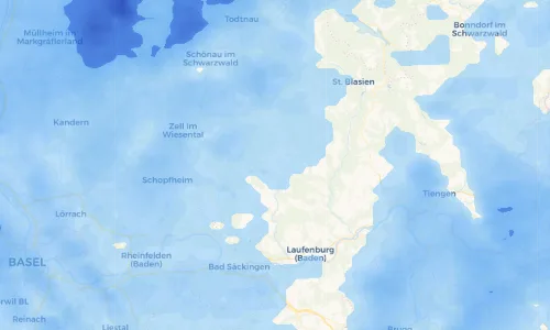 Regenradar Vorschaubild - Aktuelle Niederschläge in Herrischried und Umgebung