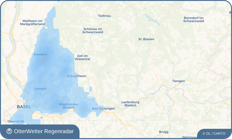 OtterWetter Regenradar-Widget Herrischried