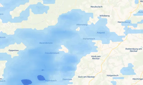 Regenradar Vorschaubild - Aktuelle Niederschläge in Herzogsweiler und Umgebung