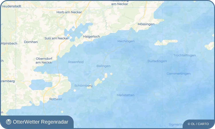 Widget-Vorschau für Heselwangen Wetter-Widget-Vorschau mit Vorhersagedaten für Heselwangen