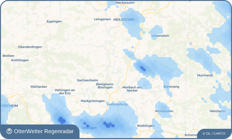 OtterWetter Regenradar-Widget Hessigheim