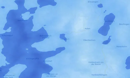 Regenradar Vorschaubild - Aktuelle Niederschläge in Heubach und Umgebung