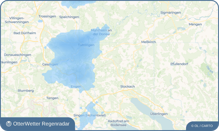 OtterWetter Regenradar-Widget Heudorf im Hegau