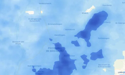 Regenradar Vorschaubild - Aktuelle Niederschläge in Heuweiler und Umgebung