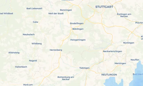 Regenradar Vorschaubild - Aktuelle Niederschläge in Hildrizhausen und Umgebung