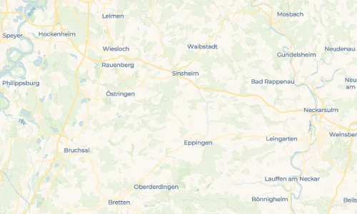 Regenradar Hilsbach: aktuelle Niederschläge in Hilsbach und Umgebung, Stand 24. Oktober 2026 um 21:25 Uhr