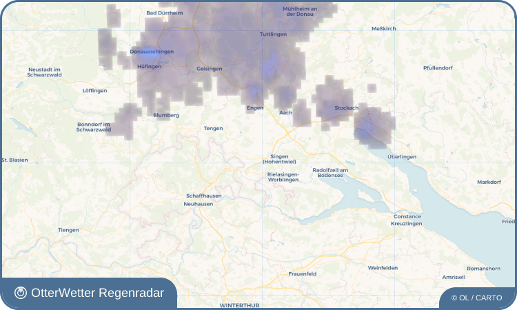 OtterWetter Regenradar-Widget Hilzingen