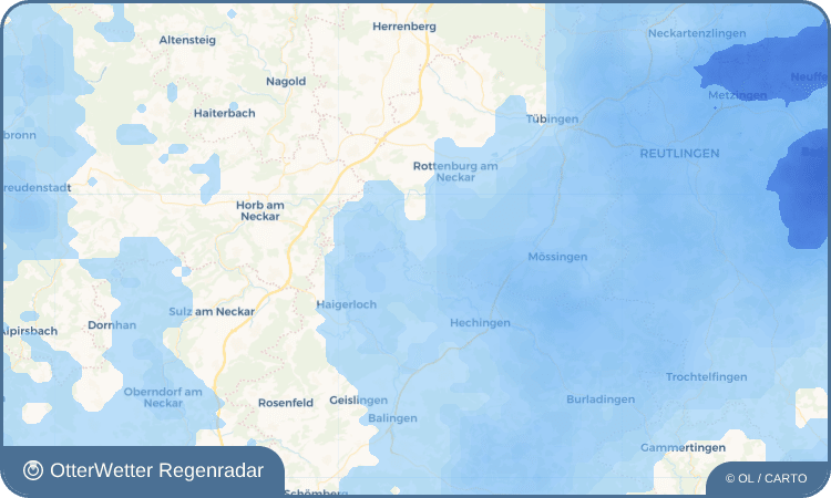 OtterWetter Regenradar-Widget Hirrlingen