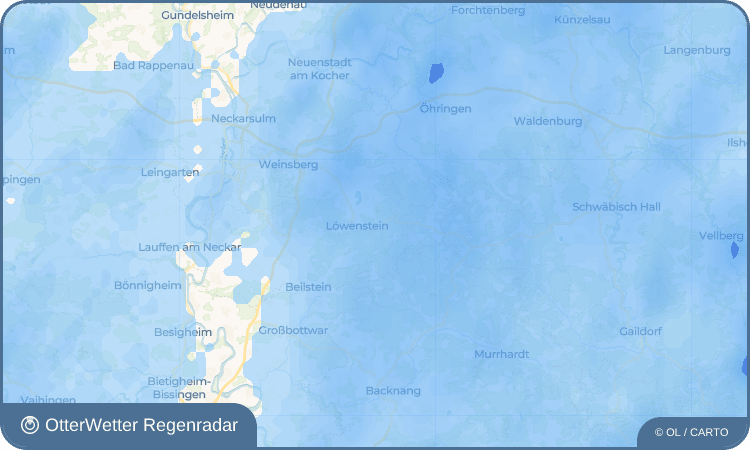 OtterWetter Regenradar-Widget Hirrweiler