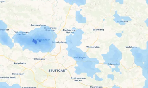 Regenradar Vorschaubild - Aktuelle Niederschläge in Hochberg und Umgebung