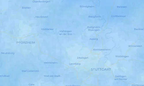 Regenradar Vorschaubild - Aktuelle Niederschläge in Hochdorf an der Enz und Umgebung