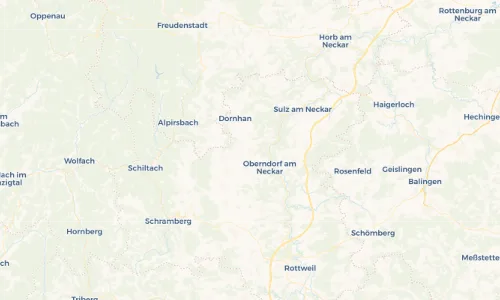 Regenradar-Vorschau: aktuelle Niederschläge in Hochmössingen und Umgebung