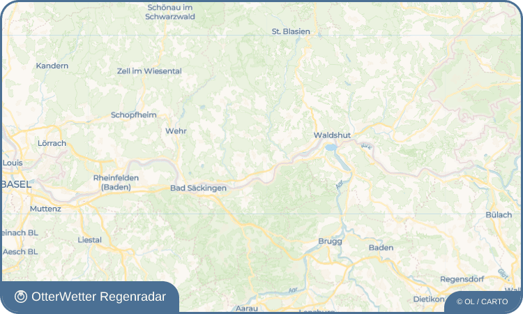 OtterWetter Regenradar-Widget Hochsal