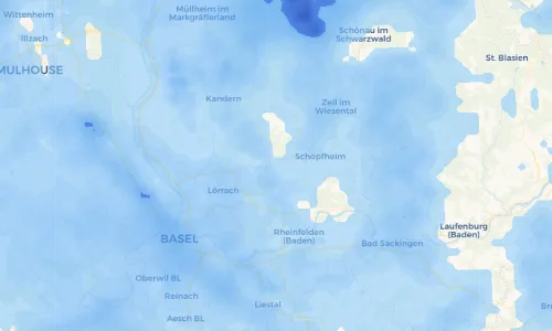 Regenradar Vorschaubild - Aktuelle Niederschläge in Höllstein und Umgebung