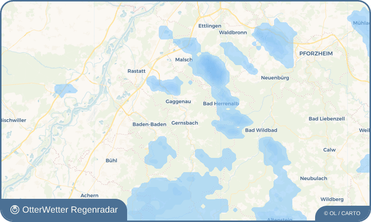 OtterWetter Regenradar-Widget Hörden