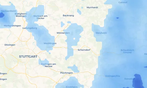 Regenradar Vorschaubild - Aktuelle Niederschläge in Hößlinswart und Umgebung