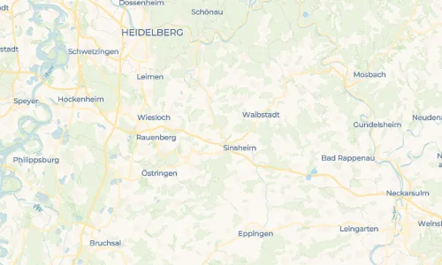 Regenradar Hoffenheim: aktuelle Niederschläge in Hoffenheim und Umgebung, Stand 18. Oktober 2026 um 7:10 Uhr