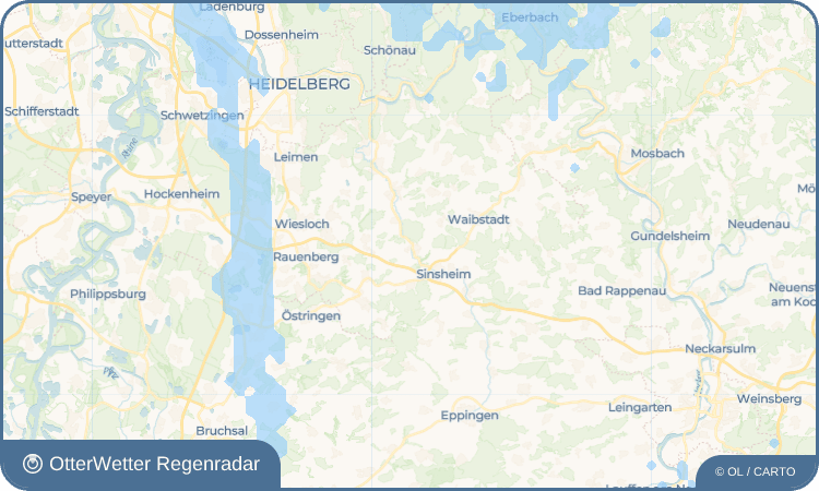 OtterWetter Regenradar-Widget Hoffenheim