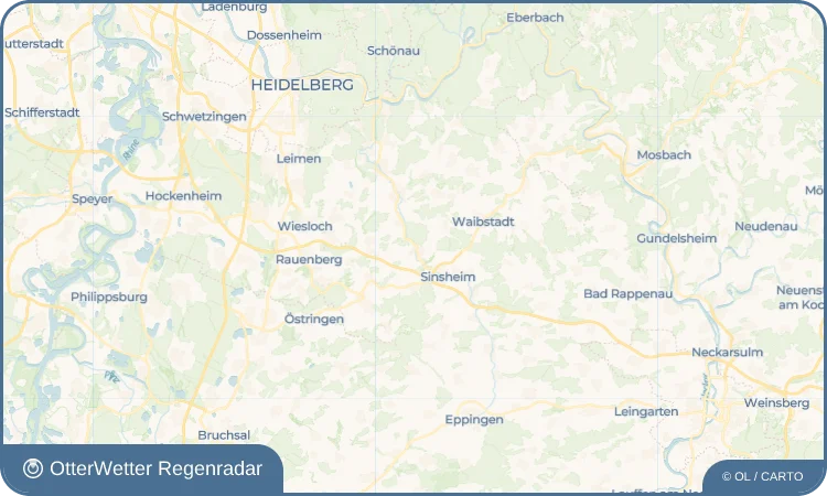Widget-Vorschau für Hoffenheim Wetter-Widget-Vorschau mit Vorhersagedaten für Hoffenheim