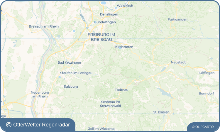 OtterWetter Regenradar-Widget Hofsgrund