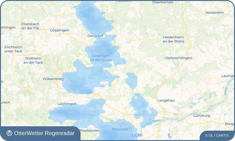 OtterWetter Regenradar-Widget Hofstett-Emerbuch