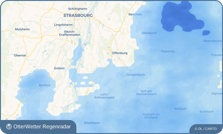 OtterWetter Regenradar-Widget Hofweier