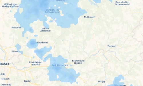 Regenradar Vorschaubild - Aktuelle Niederschläge in Hogschür und Umgebung